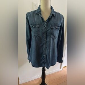 Buffalo Women’s Denim Shirt Small Button Down Long Sleeve